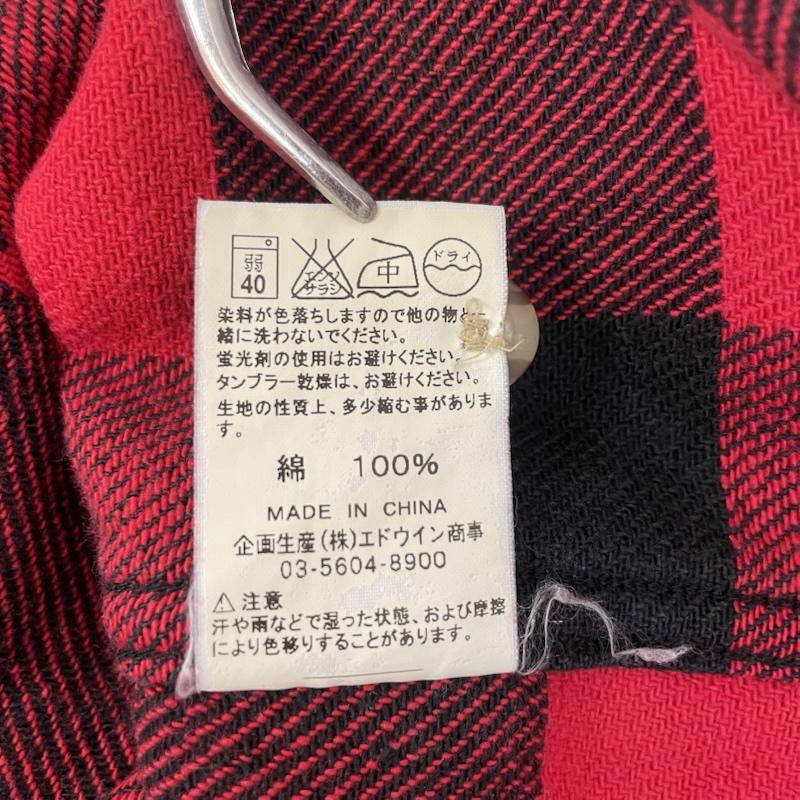 カーハート Carhartt シャツ、ブラウス 長袖 長袖 ネルシャツ バッファロー チェック ブロック チェック M 赤 / レッド / red X 黒 / ブラック / black メンズ USED 古着 中古 50167746