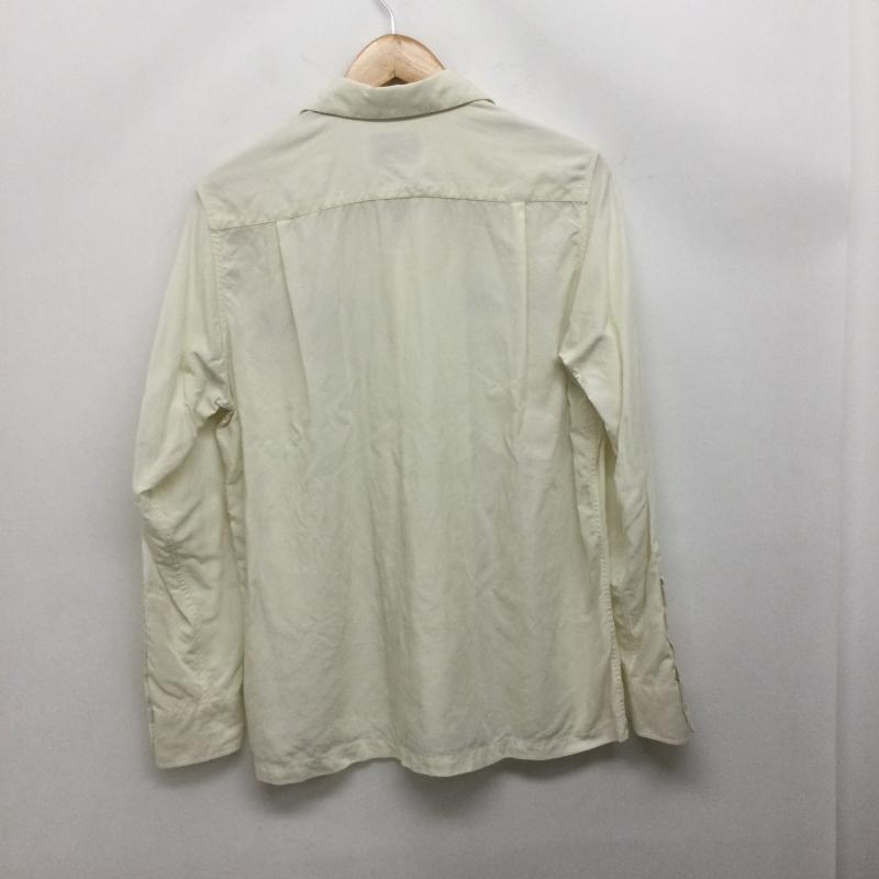 ワコマリア WACKO MARIA シャツ、ブラウス 長袖 wacko maria オープンカラーシャツ 胸ダブルフラップ S 無地 白 / ホワイト / white メンズ USED 古着 中古 50167747