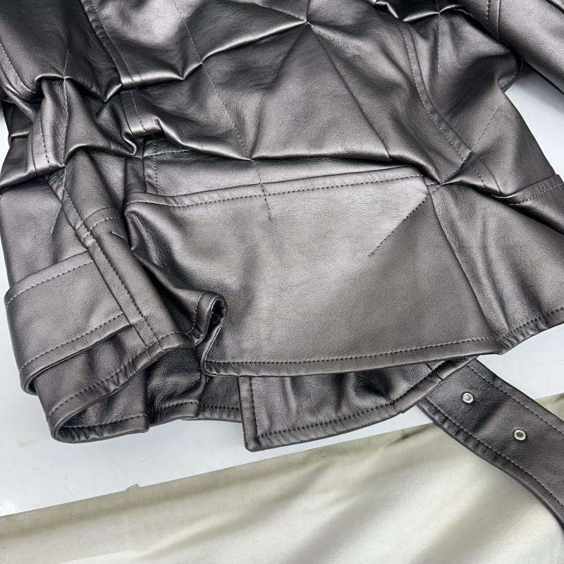 コムデギャルソンオムプリュス COMME des GARCONS HOME PLUS ジャケット、上着 ジャンパー、ブルゾン 21SS フェイクレザー 変形 ダブル ライダース ジャケット PG-J016 S チャコールグレー / チャコールグレー / メンズ USED 古着 中古 50167751