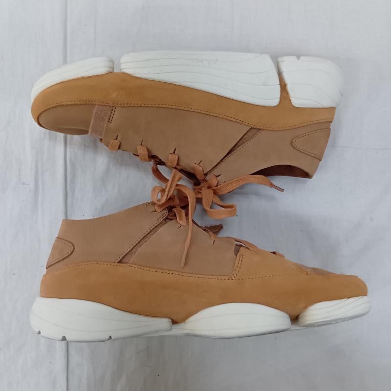 クラークス Clarks スニーカー スニーカー trigenic evo トライジェニック エヴォ レザースニーカー Vibramソール UK：6 無地 橙 / オレンジ / orange レディース USED 古着 中古 50167754