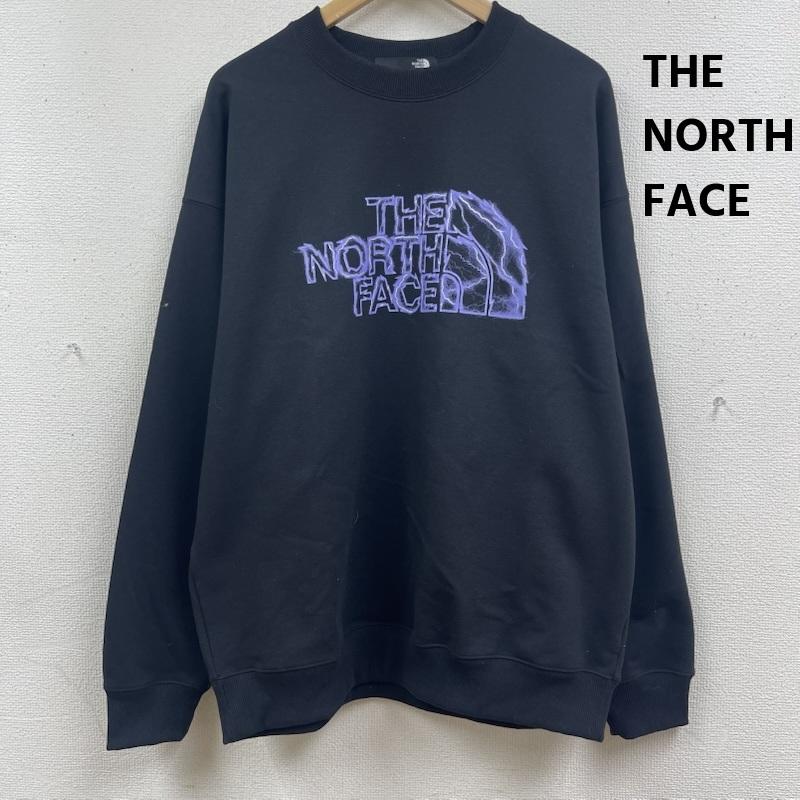 ザノースフェイス THE NORTH FACE トレーナー 長袖 ロゴ グラフィック クルースウェット トレーナー nt12441r XL 黒 / ブラック / black メンズ USED 古着 中古 50167758