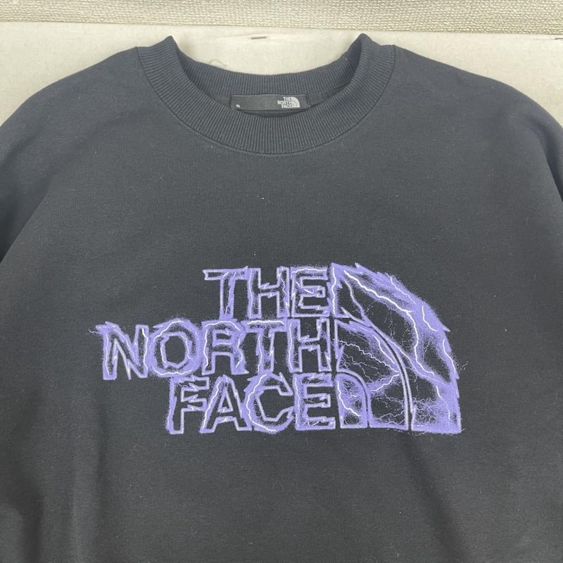 ザノースフェイス THE NORTH FACE トレーナー 長袖 ロゴ グラフィック クルースウェット トレーナー nt12441r XL 黒 / ブラック / black メンズ USED 古着 中古 50167758