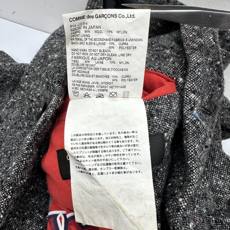 コムデギャルソンオムプリュス COMME des GARCONS HOME PLUS ジャケット、上着 ジャケット、ブレザー 11AW ビンテージ クロスライニング ウール テーラード ジャケット PH-J034 M 灰 / グレー / gray メンズ USED 古着 中古 50167759