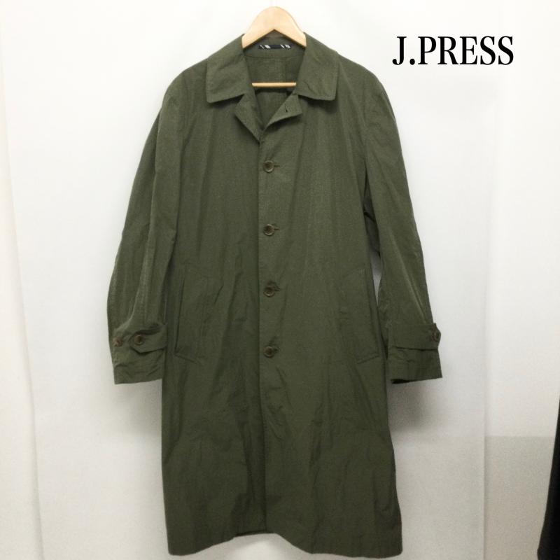ジェイプレス J.PRESS コート コート一般 j press 498890 ステンカラーコート M 無地 カーキ / カーキ / khaki メンズ USED 古着 中古 50167763