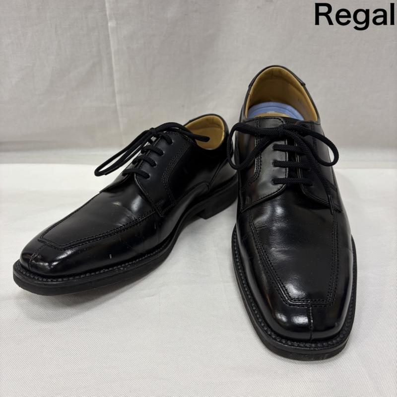 リーガル REGAL 革靴 革靴 regal walker ドレスシューズ ビジネスシューズ air rotation system エアロテ 25.0cm 無地 黒 / ブラック / black メンズ USED 古着 中古 50167769