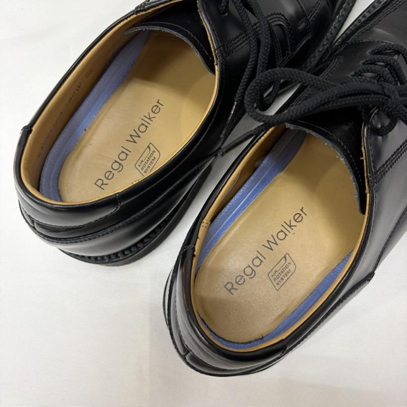 リーガル REGAL 革靴 革靴 regal walker ドレスシューズ ビジネスシューズ air rotation system エアロテ 25.0cm 無地 黒 / ブラック / black メンズ USED 古着 中古 50167769