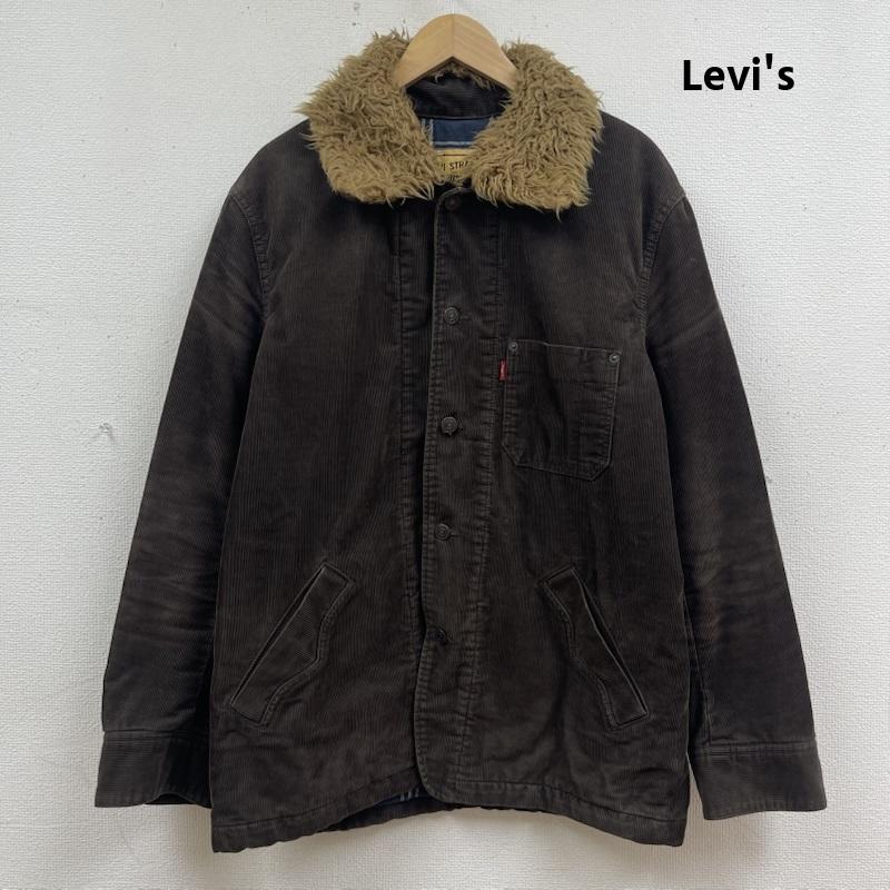 リーバイス Levi s ジャケット、上着 ジャンパー、ブルゾン 襟ボア付き コーデュロイ カバーオール ワーク ジャケット XL 茶 / ブラウン / brown メンズ USED 古着 中古 50167771