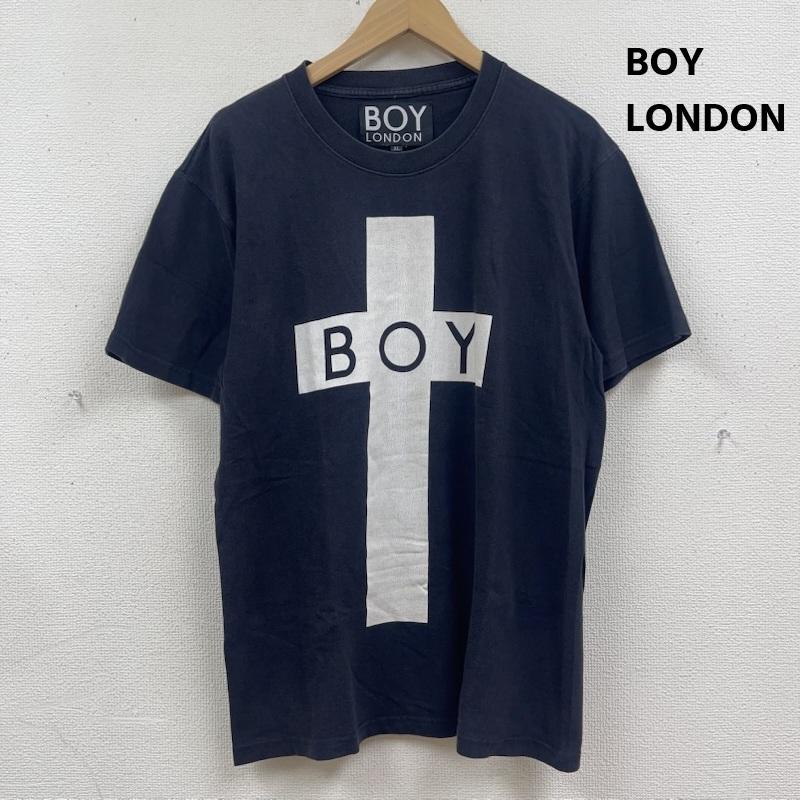 ボーイロンドン BOY LONDON Tシャツ 半袖 クロス 十字架 ロゴ プリント Tシャツ カットソー XL 黒 / ブラック / black メンズ USED 古着 中古 50167772