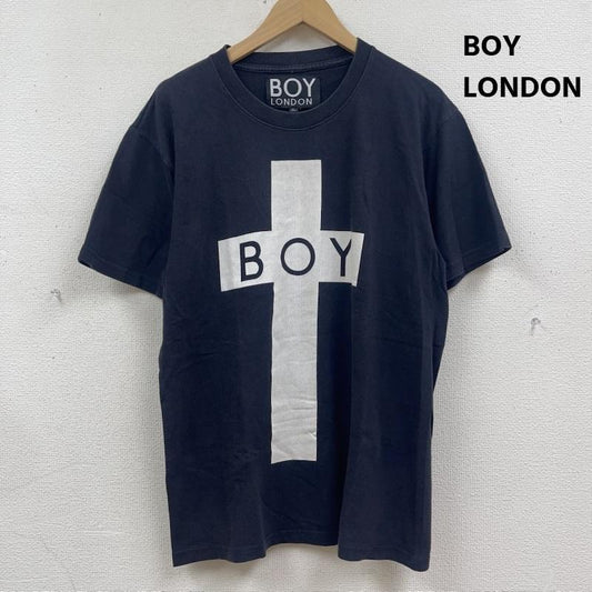 ボーイロンドン BOY LONDON Tシャツ 半袖 クロス 十字架 ロゴ プリント Tシャツ カットソー XL 黒 / ブラック / black メンズ USED 古着 中古 50167772