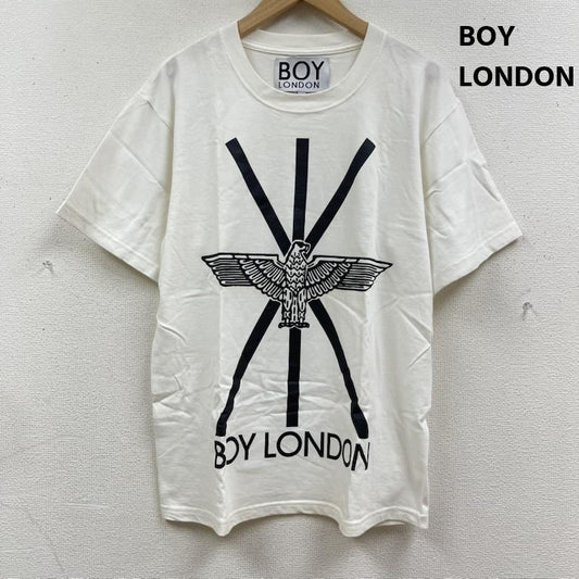 ボーイロンドン BOY LONDON Tシャツ 半袖 クロス 十字架 ロゴ プリント Tシャツ カットソー XL 白 / ホワイト / white メンズ USED 古着 中古 50167773