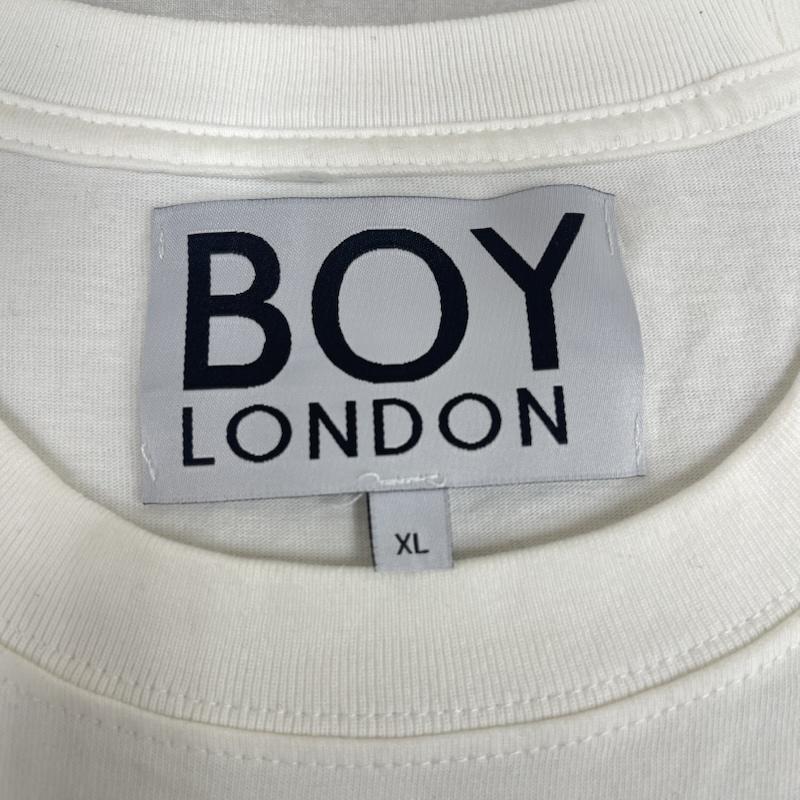 ボーイロンドン BOY LONDON Tシャツ 半袖 クロス 十字架 ロゴ プリント Tシャツ カットソー XL 白 / ホワイト / white メンズ USED 古着 中古 50167773