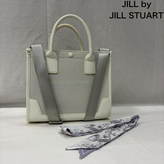 ジル バイ ジルスチュアート JILL by JILLSTUART ショルダーバッグ ショルダーバッグ フラワースカーフトート小 2WAY ショルダーバッグ 125-5183104 - 無地 X ロゴ、文字 X 花柄 白 / ホワイト / white レディース USED 古着 中古 50167776