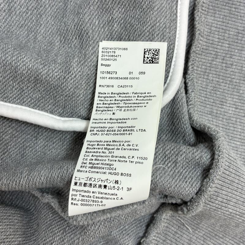 ヒューゴボス HUGO BOSS パーカー 長袖 刺繍 ロゴ パイピングライン ジップアップ パーカー L メンズ USED 古着 中古 50167777