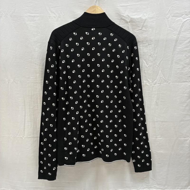 ラルフローレン RALPHLAUREN ニット、セーター 長袖 RLX ハーフジップ スナップ 裏地ナイロン プルオーバー ニット セーター M メンズ USED 古着 中古 50167778