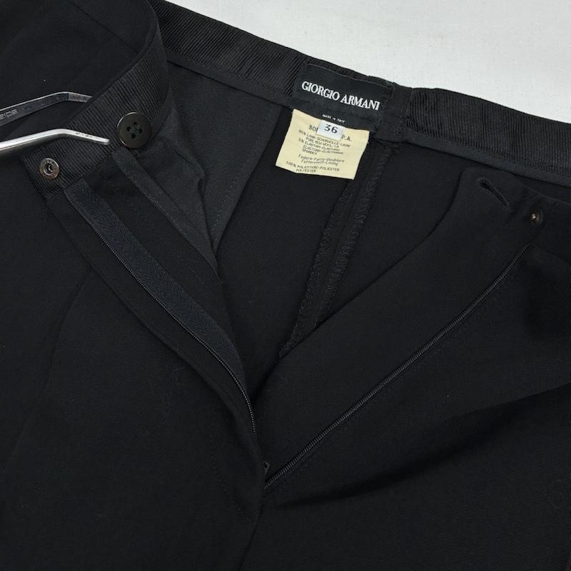 ジョルジオアルマーニ GIORGIO ARMANI スーツ パンツスーツ イタリア製 シングル 2B テーラード ジャケット スラックス パンツ スーツ セットアップ 36 レディース USED 古着 中古 50167783