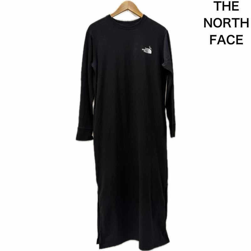 ザノースフェイス THE NORTH FACE ワンピース ロングスカート Zoo Picker Onepiece ロングスリーブマキシワンピース ステラーカケス 刺繍 ntw32440 L 無地 X ロゴ、文字 X ワンポイント X 刺繍 黒 / ブラック / black レディース USED 古着 中古 50167784