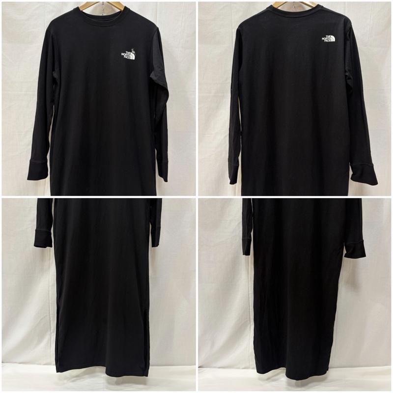 ザノースフェイス THE NORTH FACE ワンピース ロングスカート Zoo Picker Onepiece ロングスリーブマキシワンピース ステラーカケス 刺繍 ntw32440 L 無地 X ロゴ、文字 X ワンポイント X 刺繍 黒 / ブラック / black レディース USED 古着 中古 50167784