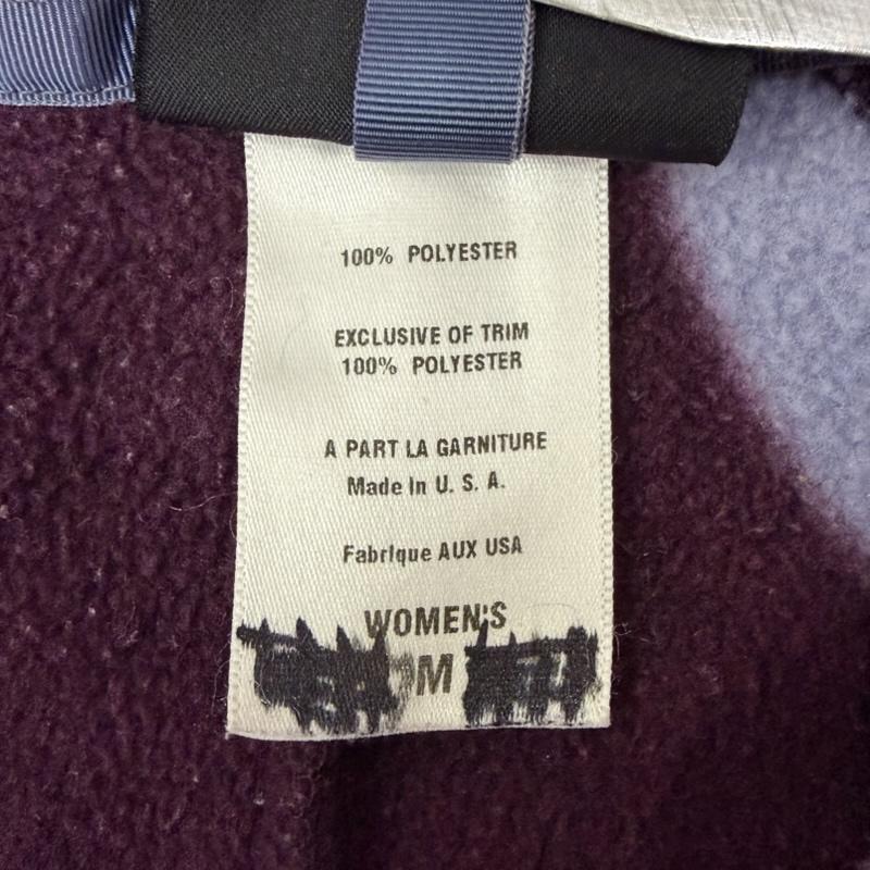 パタゴニア patagonia ベスト ベスト USA製 synchilla vest 花柄フリースベスト シンチラ 総柄 M M 総柄 紫 / パープル / purple レディース USED 古着 中古 50167785