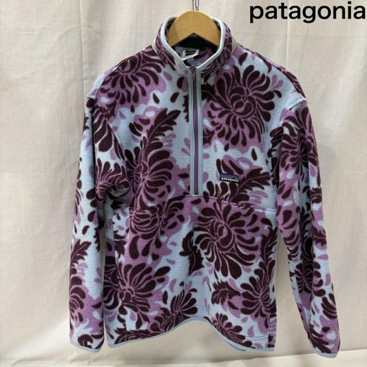 パタゴニア patagonia トップス トップス MEXICO製 Synchilla シンチラ 花柄 総柄 ハーフジップフリース ※KID S:XL(Lady’s S〜M相当)※ - 総柄 水色 / ライトブルー / レディース USED 古着 中古 50167786