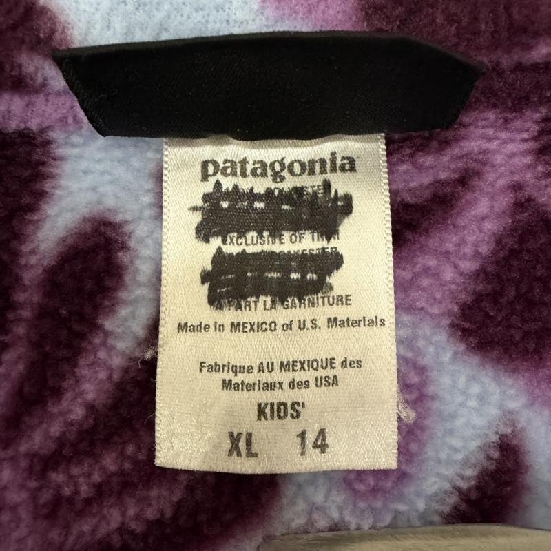 パタゴニア patagonia トップス トップス MEXICO製 Synchilla シンチラ 花柄 総柄 ハーフジップフリース ※KID S:XL(Lady’s S〜M相当)※ - 総柄 水色 / ライトブルー / レディース USED 古着 中古 50167786