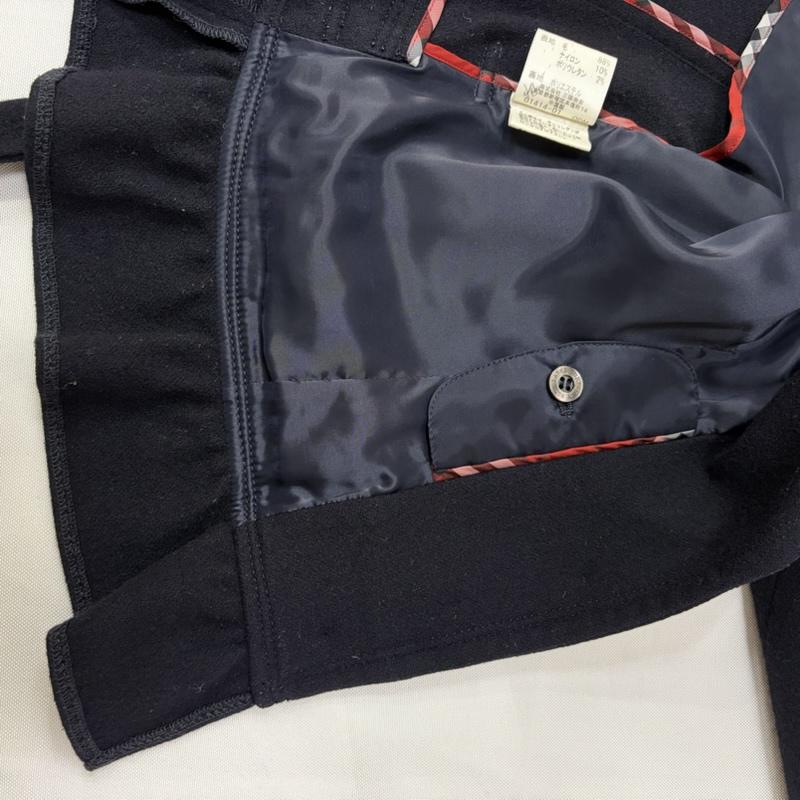 バーバリー・ブルーレーベル BURBERRY BLUE LABEL ジャケット、上着 ジャケット、ブレザー ナポレオンジャケット風 裾フリルウールコート navy 38 38 無地 紺 / ネイビー / navy レディース USED 古着 中古 50167788