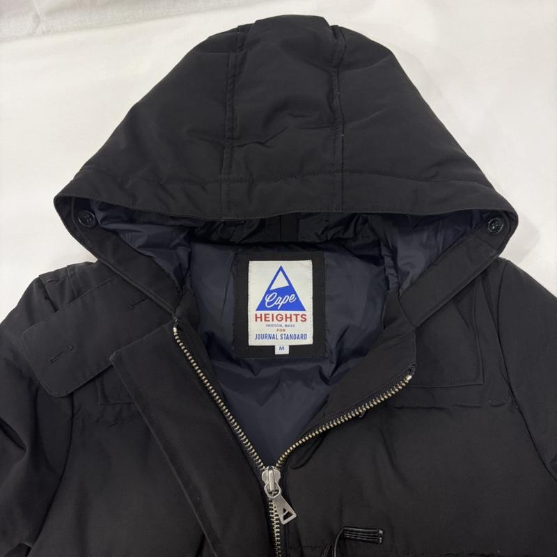 ケープハイツ Cape HEIGHTS ジャケット、上着 ダウンジャケット JOURNAL STANDARD DOWN FILL PARKA ダッフル型ダウンコート black M M ワンポイント 黒 / ブラック / black レディース USED 古着 中古 50167789