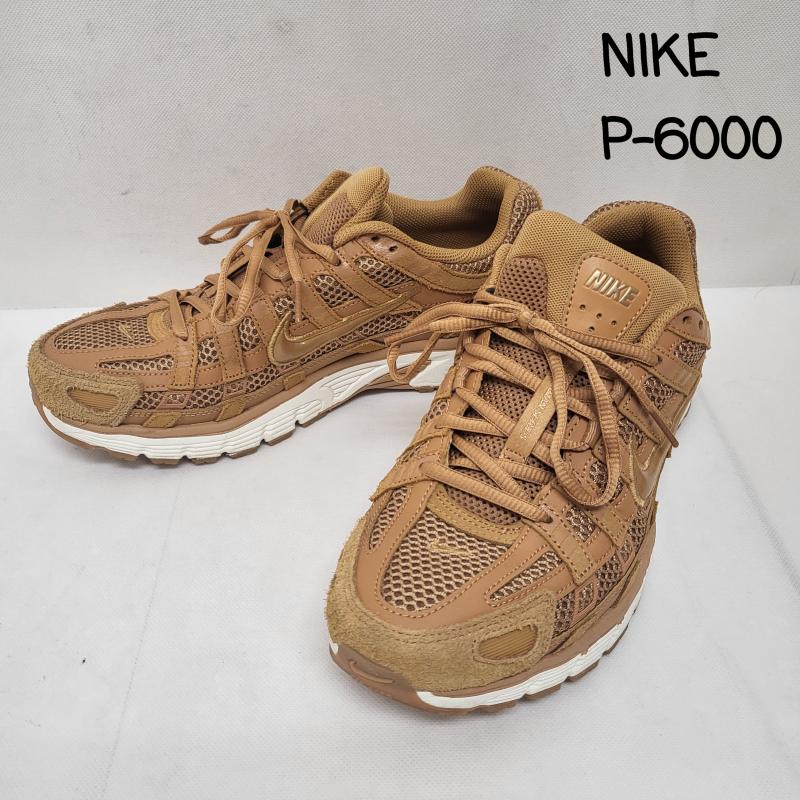 ナイキ NIKE スニーカー スニーカー P-6000 SE フラックス メタリックゴールド ローカット 28㎝ 28.0cm 金 / ゴールド / gold color X 茶 / ブラウン / brown メンズ USED 古着 中古 50167790