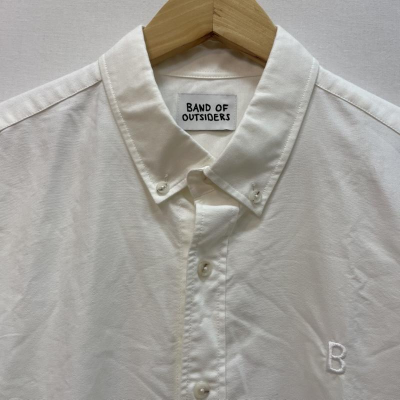 バンドオブアウトサイダーズ Band of Outsiders シャツ、ブラウス 長袖 長袖 シャツ ジャケット B 刺繍 フロント ポケット 19SS SH06 L 白 / ホワイト / white メンズ USED 古着 中古 50167794