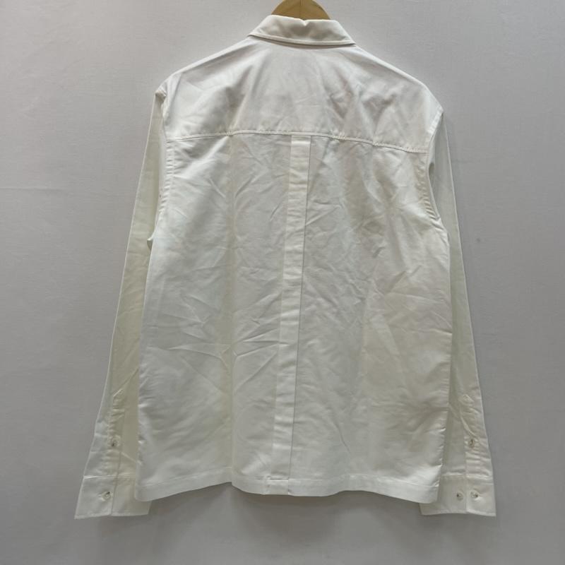 バンドオブアウトサイダーズ Band of Outsiders シャツ、ブラウス 長袖 長袖 シャツ ジャケット B 刺繍 フロント ポケット 19SS SH06 L 白 / ホワイト / white メンズ USED 古着 中古 50167794