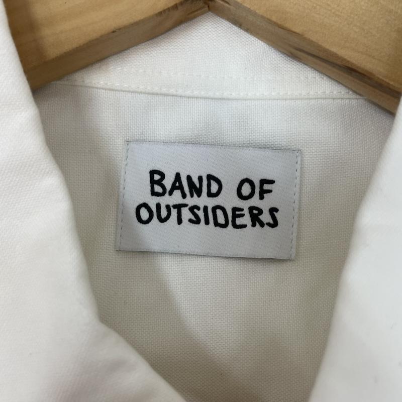 バンドオブアウトサイダーズ Band of Outsiders シャツ、ブラウス 長袖 長袖 シャツ ジャケット B 刺繍 フロント ポケット 19SS SH06 L 白 / ホワイト / white メンズ USED 古着 中古 50167794