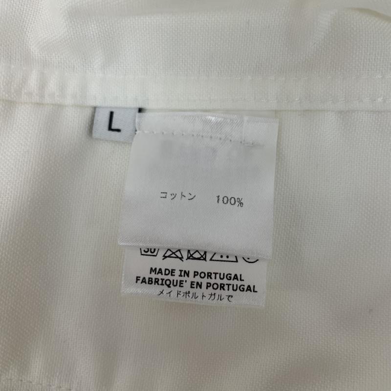 バンドオブアウトサイダーズ Band of Outsiders シャツ、ブラウス 長袖 長袖 シャツ ジャケット B 刺繍 フロント ポケット 19SS SH06 L 白 / ホワイト / white メンズ USED 古着 中古 50167794
