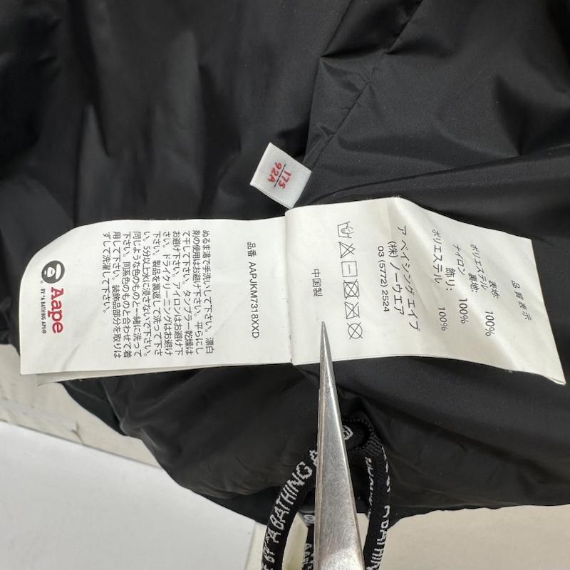アベイシングエイプ A BATHING APE ジャケット、上着 ジャンパー、ブルゾン ナイロン ジャケット AAPJKM7318XXD M 黒 / ブラック / black メンズ USED 古着 中古 50167796