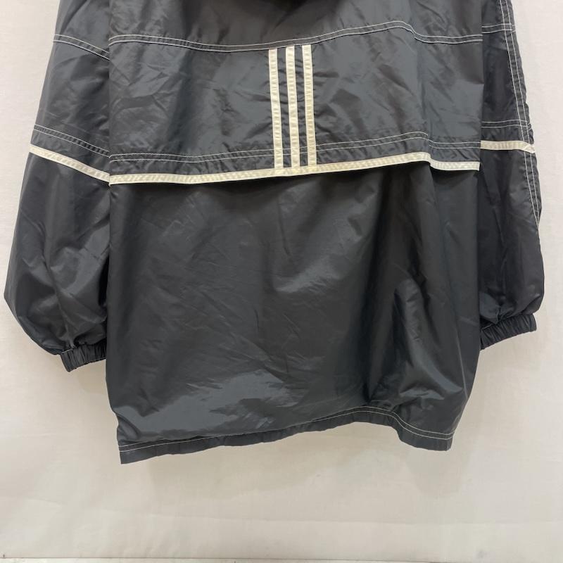 アディダス adidas ジャケット、上着 ジャンパー、ブルゾン 90s ナイロン ジャケット トレフォイル パイピング ライン L 黒 / ブラック / black X 白 / ホワイト / white メンズ USED 古着 中古 50167797