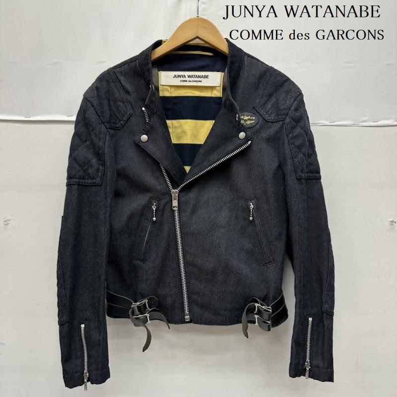 ジュンヤワタナベ JUNYA WATANABE ジャケット、上着 ジャンパー、ブルゾン 04AW Lewis Leathers デニム ライダース ジャケット JN-J080 - 黒 / ブラック / black メンズ USED 古着 中古 50167798