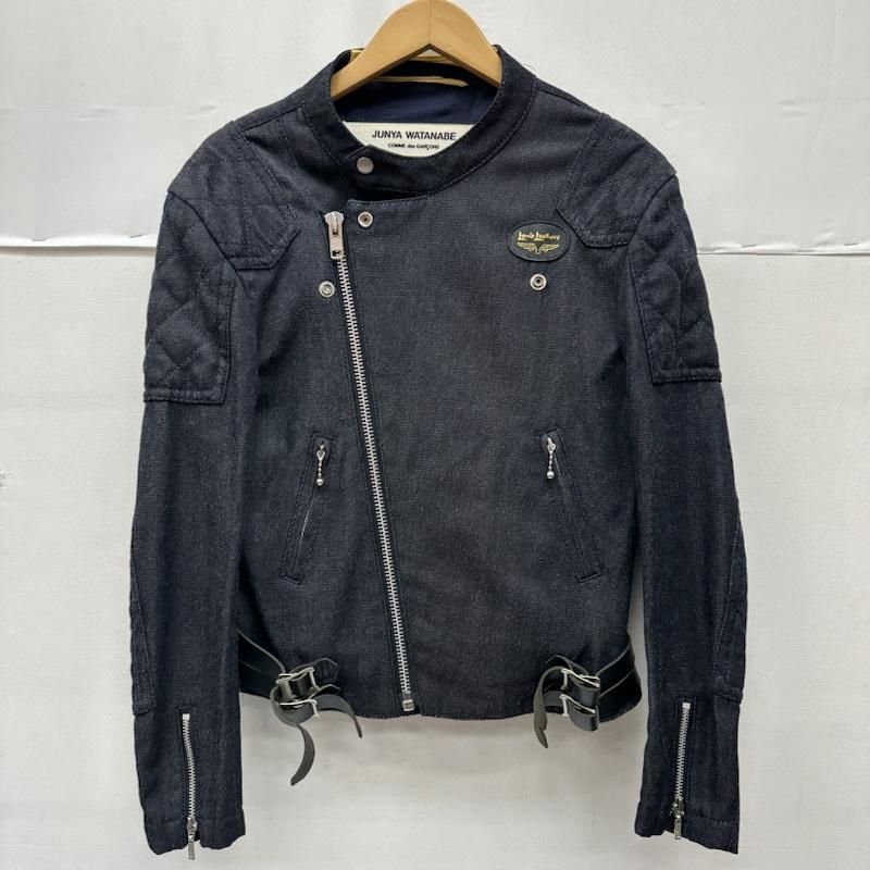 ジュンヤワタナベ JUNYA WATANABE ジャケット、上着 ジャンパー、ブルゾン 04AW Lewis Leathers デニム ライダース ジャケット JN-J080 - 黒 / ブラック / black メンズ USED 古着 中古 50167798