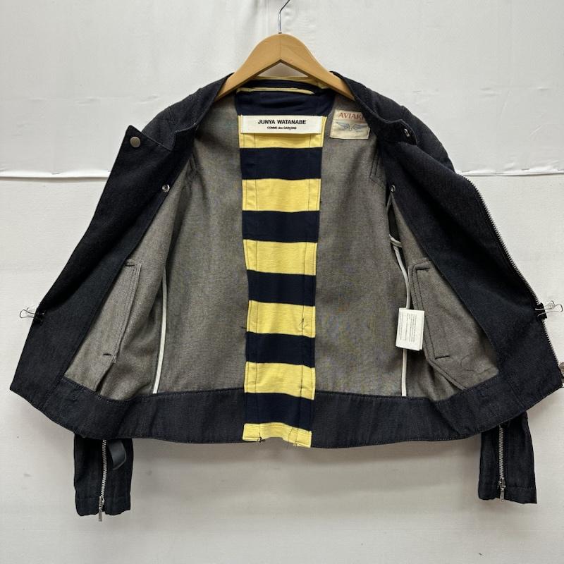 ジュンヤワタナベ JUNYA WATANABE ジャケット、上着 ジャンパー、ブルゾン 04AW Lewis Leathers デニム ライダース ジャケット JN-J080 - 黒 / ブラック / black メンズ USED 古着 中古 50167798
