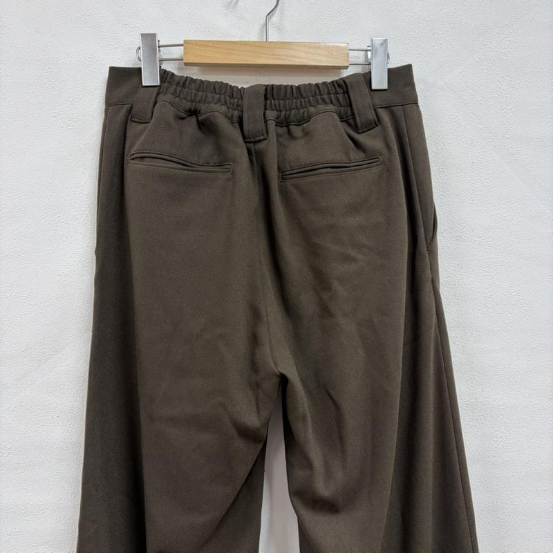 古着 USED パンツ スラックス soerte ソエルテ フロントタック ワイドスラックス 2 無地 茶 / ブラウン / brown メンズ USED 古着 中古 50167806