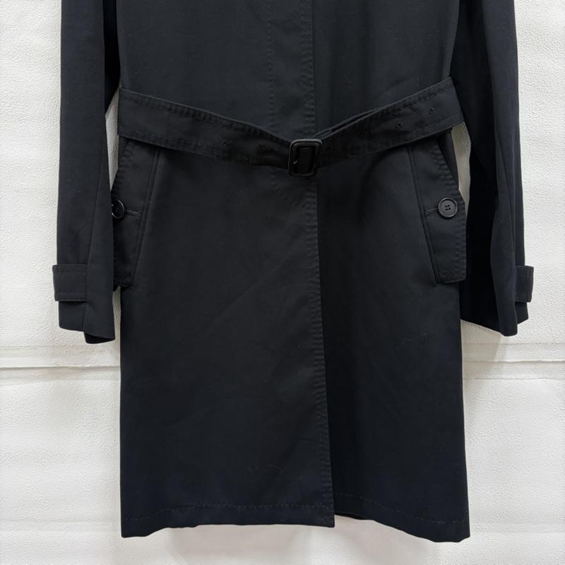 ポールスミス Paul Smith コート コート一般 ステンカラー トレンチ コート ベルト スプリング 42 無地 黒 / ブラック / black X マルチカラー / マルチカラー / multicolor レディース USED 古着 中古 50167811