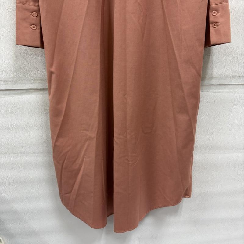 アメリ AMERI ワンピース ロングスカート 長袖 レイヤード シャツ ワンピース - 無地 桃 / ピンク / pink レディース USED 古着 中古 50167812
