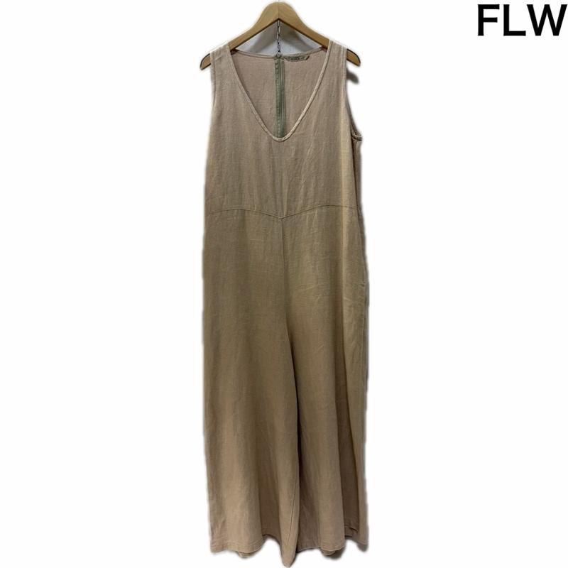 フォグリネンワーク fog linen work ワンピース・ドレス・オールインワン ワンピース・ドレス・オールインワン キナル＋α リネンオールインワン ベージュ 麻100％ - 無地 ベージュ / ベージュ / beige レディース USED 古着 中古 50167813