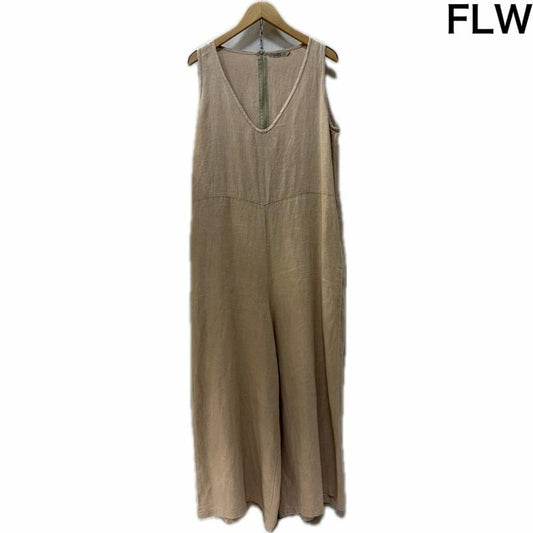 フォグリネンワーク fog linen work ワンピース・ドレス・オールインワン ワンピース・ドレス・オールインワン キナル＋α リネンオールインワン ベージュ 麻100％ - 無地 ベージュ / ベージュ / beige レディース USED 古着 中古 50167813