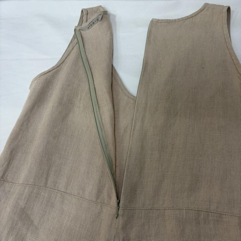 フォグリネンワーク fog linen work ワンピース・ドレス・オールインワン ワンピース・ドレス・オールインワン キナル＋α リネンオールインワン ベージュ 麻100％ - 無地 ベージュ / ベージュ / beige レディース USED 古着 中古 50167813
