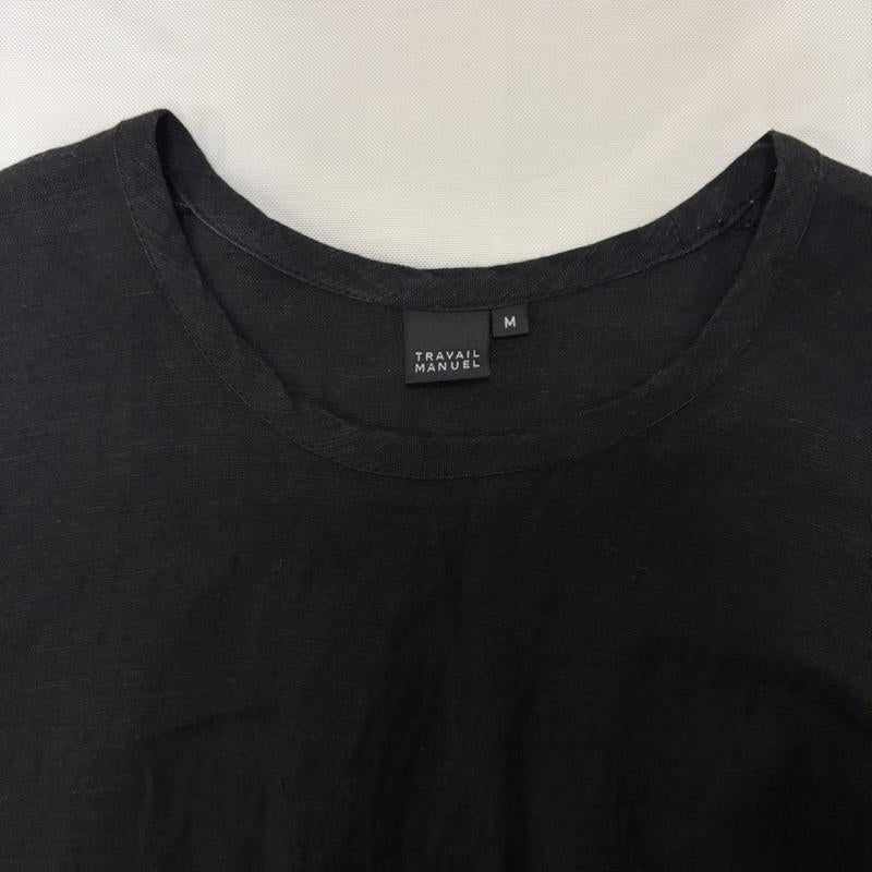 トラバイユマニュアル TRAVAIL MANUEL ワンピース ロングスカート リネン混ワンピース 日本製 black - 無地 黒 / ブラック / black レディース USED 古着 中古 50167814