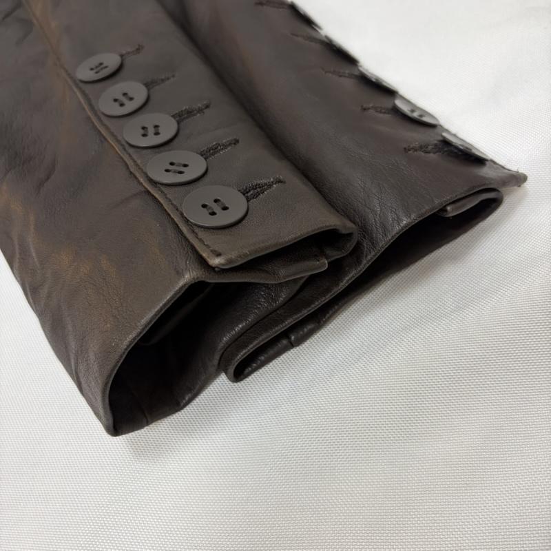 トゥエンティーエイトトュウェルブ TWENTY8TWELVE ジャケット、上着 レザージャケット ナポレオンジャケット風レザージャケット ラムレザー ブラウン - 無地 茶 / ブラウン / brown レディース USED 古着 中古 50167818