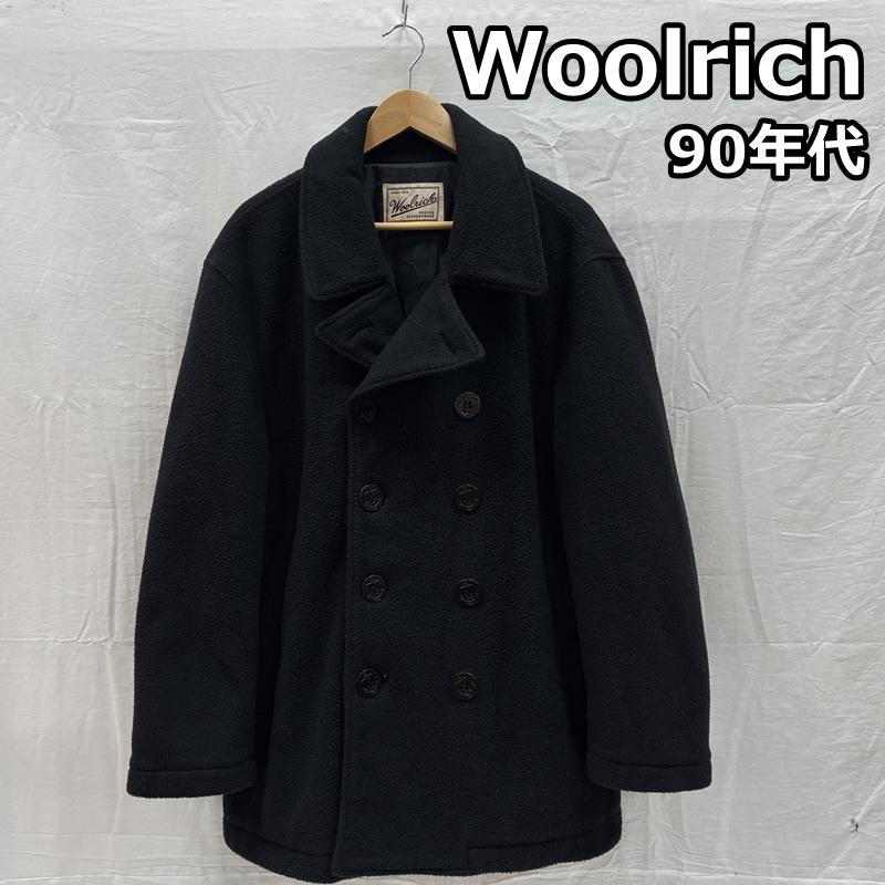 ウールリッチ WOOLRICH コート ピーコート 90年代 ビンテージ POLARTEC フリース ピーコート ジャケット アシックス期 90s VINTAGE L 黒 / ブラック / black メンズ USED 古着 中古 50167824