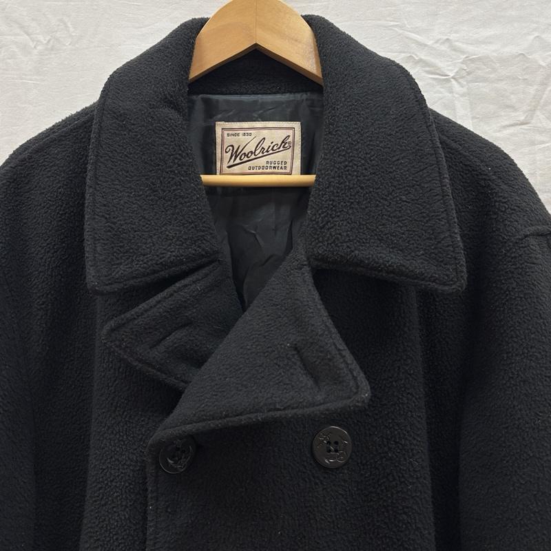 ウールリッチ WOOLRICH コート ピーコート 90年代 ビンテージ POLARTEC フリース ピーコート ジャケット アシックス期 90s VINTAGE L 黒 / ブラック / black メンズ USED 古着 中古 50167824
