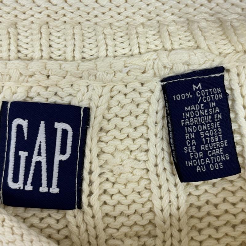 ギャップ GAP ニット、セーター 長袖 OLD GAP 90年代 ビンテージ コットン ケーブル ニット セーター 90s VINTAGE M メンズ USED 古着 中古 50167827