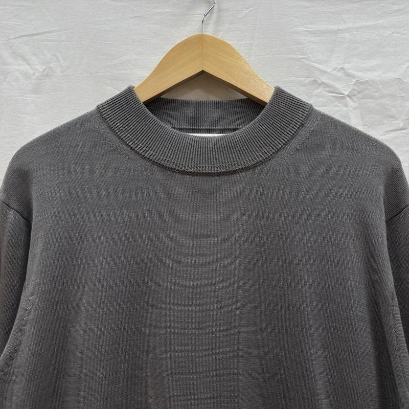 古着 USED ニット、セーター 長袖 AOURE アウール リブネック ニット セーター 薄手 - 灰 / グレー / gray メンズ USED 古着 中古 50167828