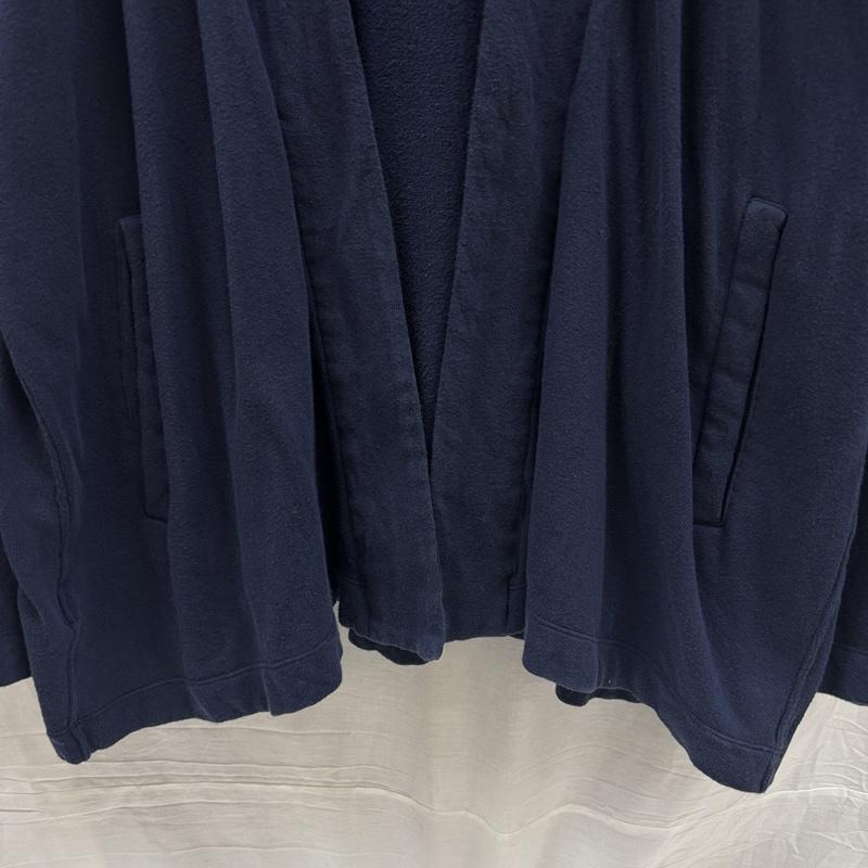 古着 USED カーディガン 長袖 YOKO SAKAMOTO ヨウコサカモト コットン カーディガン ボタンレス 日本製 M 紺 / ネイビー / navy メンズ USED 古着 中古 50167829