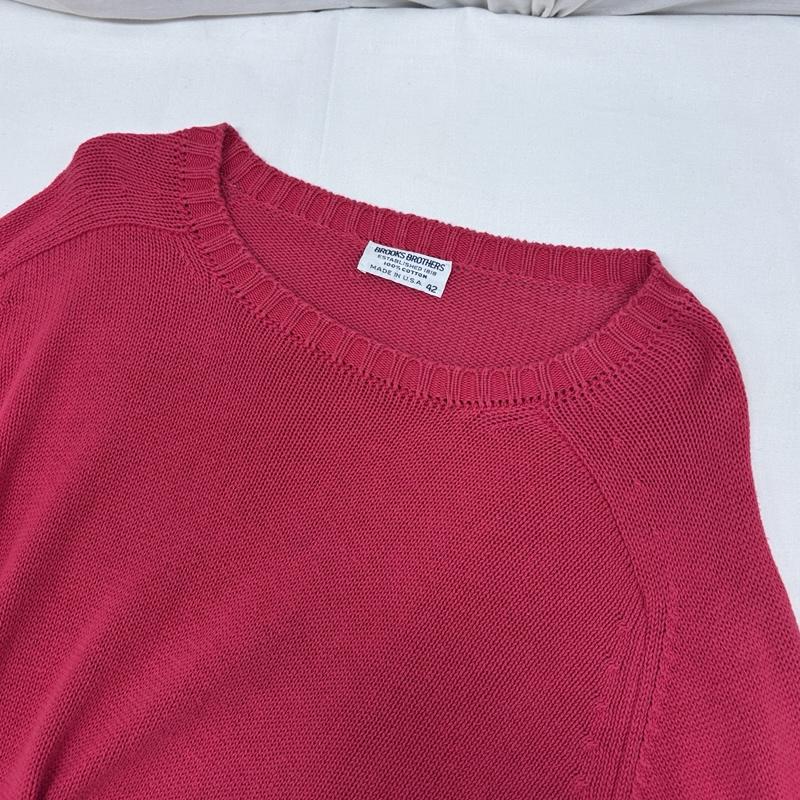 ブルックス ブラザーズ BROOKS BROTHERS ニット、セーター 長袖 70-80年代 ビンテージ USA製 コットン ニット セーター ラグランスリーブ 70s 80s VINTAGE 42 メンズ USED 古着 中古 50167834